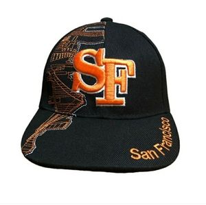 LANZA Embroidered San Francisco SF Skyline Adjustable Cap NWOT!